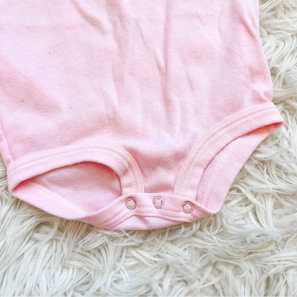 Vintage Carter’s Pink Embroidered Eyelet Collar Bodysuit 24M